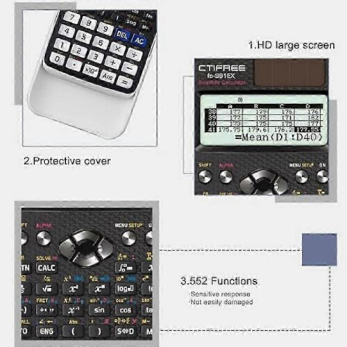 (Pink)FX-991EX wissenschaftlicher Rechner mit natrlichem Display 2