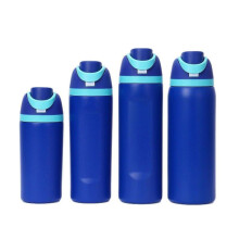 (19OZ) Large capacity stainless steel thermos sports water bottle blue