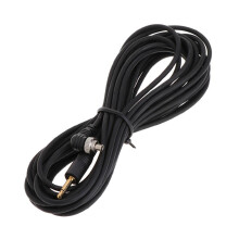 3.5mm Plug to Male Flash PC Sync Cord For Studio Lighting, Hot Shoe Compatible, Travel Tripod Mount