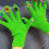 Strassnagelhandschuhe Vollfinger DIY PU Grün 1