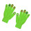 Strassnagelhandschuhe Vollfinger DIY PU Grün 12