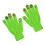 Strassnagelhandschuhe Vollfinger DIY PU Grün 8