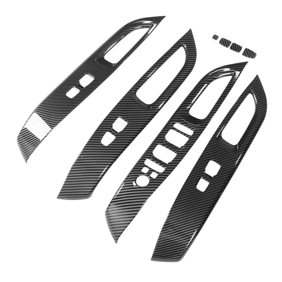8Pcs Carbon Fiber Style Switch Covers For 2022+ Hyundai Tucson Lhd 8711355347741