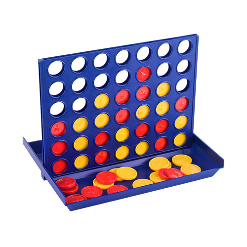 in einer Reihe Brettspiel 3D pädagogische