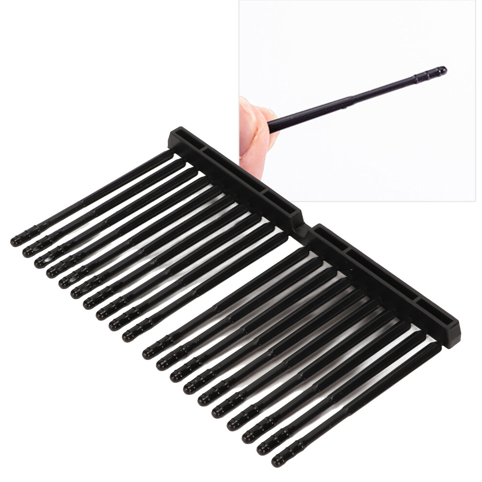 Black 100Pcs Disposable Plastic Spiral Ear Wax Cleaners For Kids & Adults,