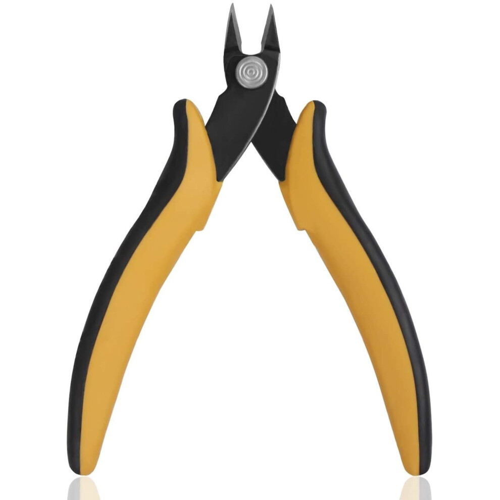Wire Cutters 5.5 Mini Wire Cutter - Precision Flush Cutter With Opening Spring Side Cutting Pliers For Ultra-Fine Cuts 9393856627547