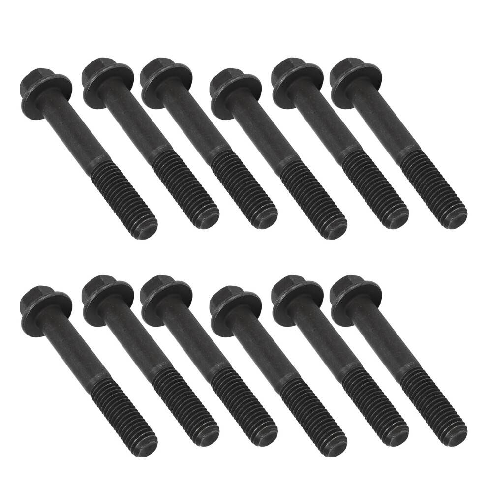 12 Pcs Exhaust Manifold Bolts For Dodge Ram Cummins 4Bt 6.7L Engines 9491355356194