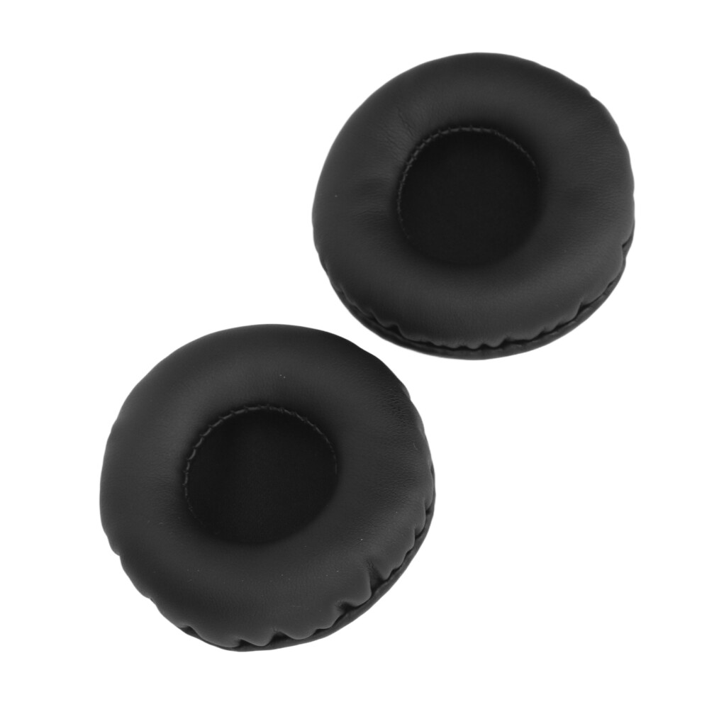 60Mm Universal Ear Pads For Headphones, Foam & Leather Black 8441355365192