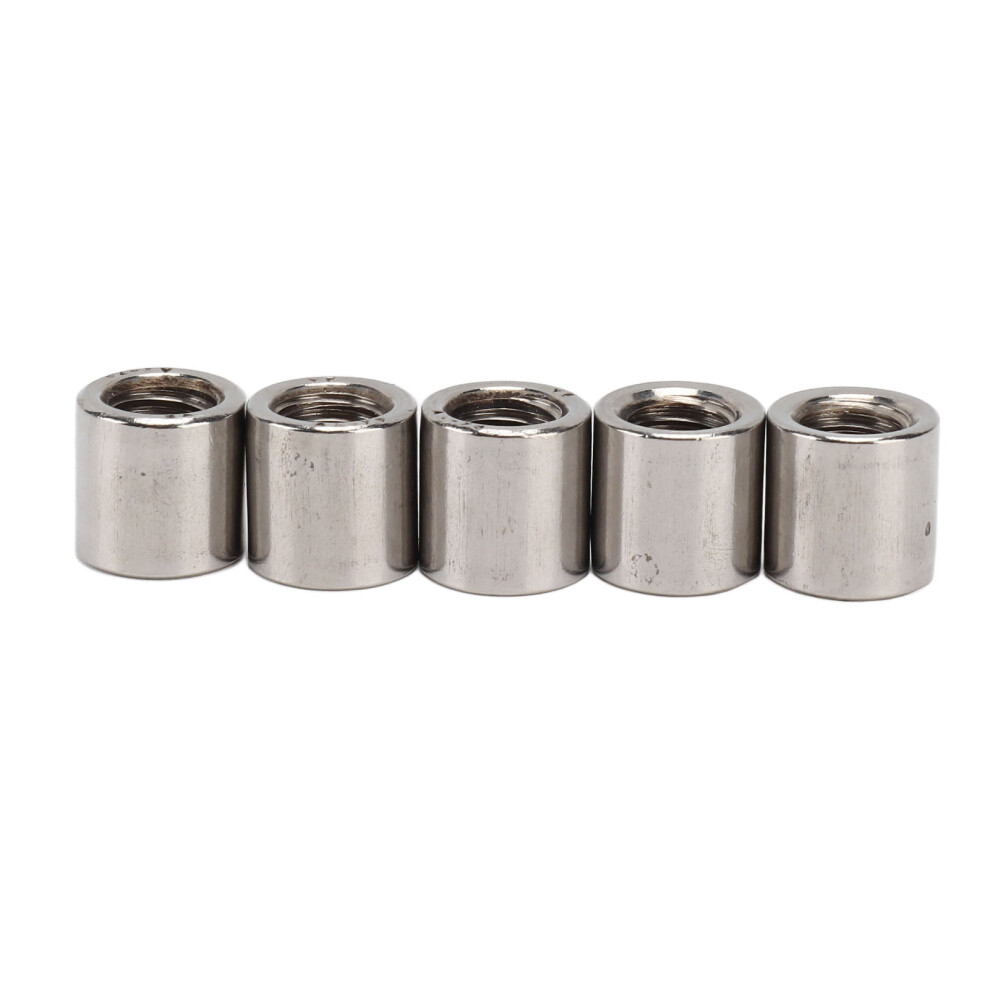 Stainless Steel M8x1.25 Round Rod Coupling Nuts 50Pcs Female Thread Connectors 7901355363051
