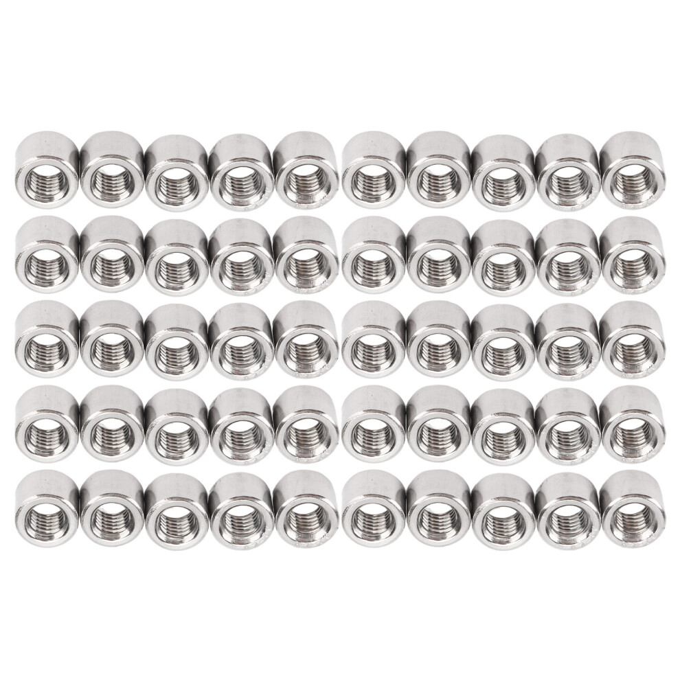 M6 Female Coupling Nut 50Pcs Stainless Steel For Home Use & Maintenance Work 8461355374291