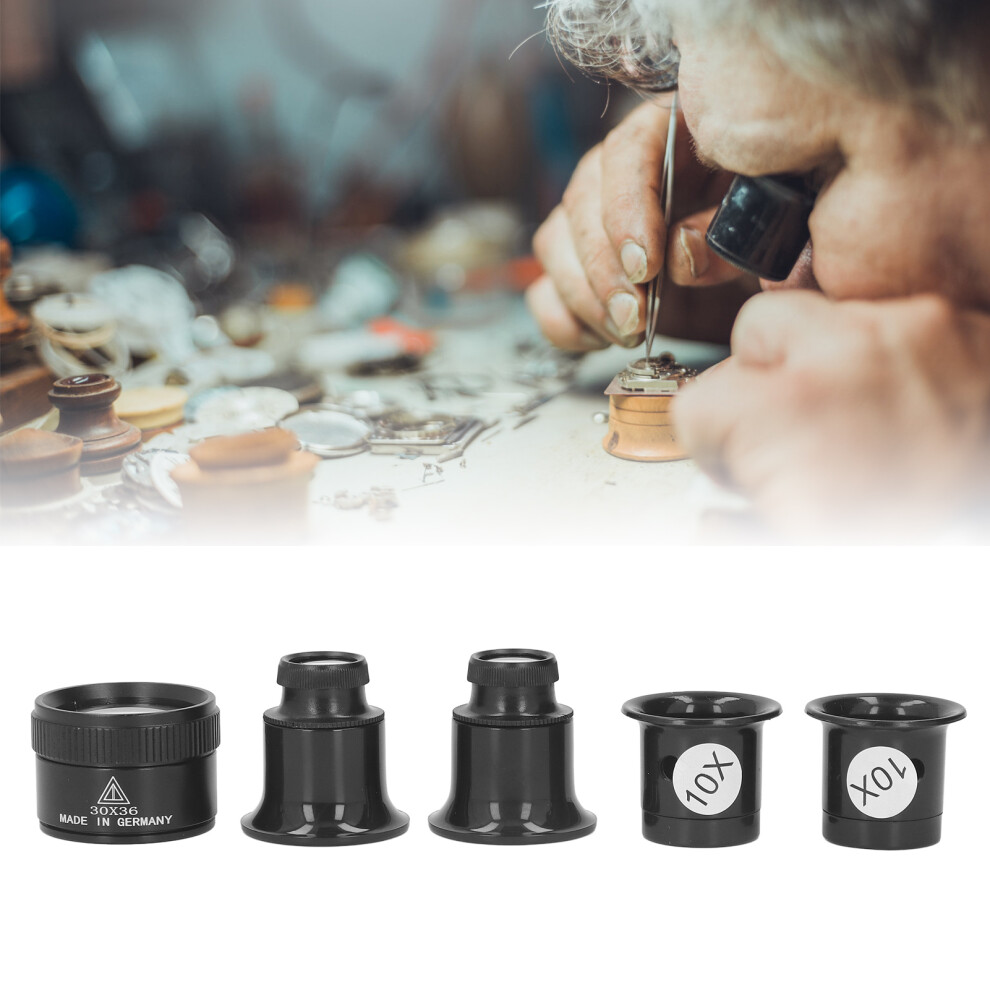 Multifunctional Monocular Magnifier 10X/20X/30X 36Mm Weight Portable Light 8411355375033