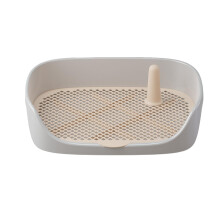 Indoor Potty Tray for Dogs, Indoor Outdoor Dog Toilet Litter Box, Pee Pad Holder With Protection Wall, Large, Leakproof