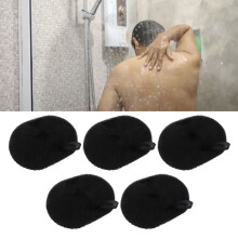 5 Stück Schwarze Bad-Dusch-Waschlappen Schwämme Tiefenreinigungs-Schaum-Bodywash-Schwamm