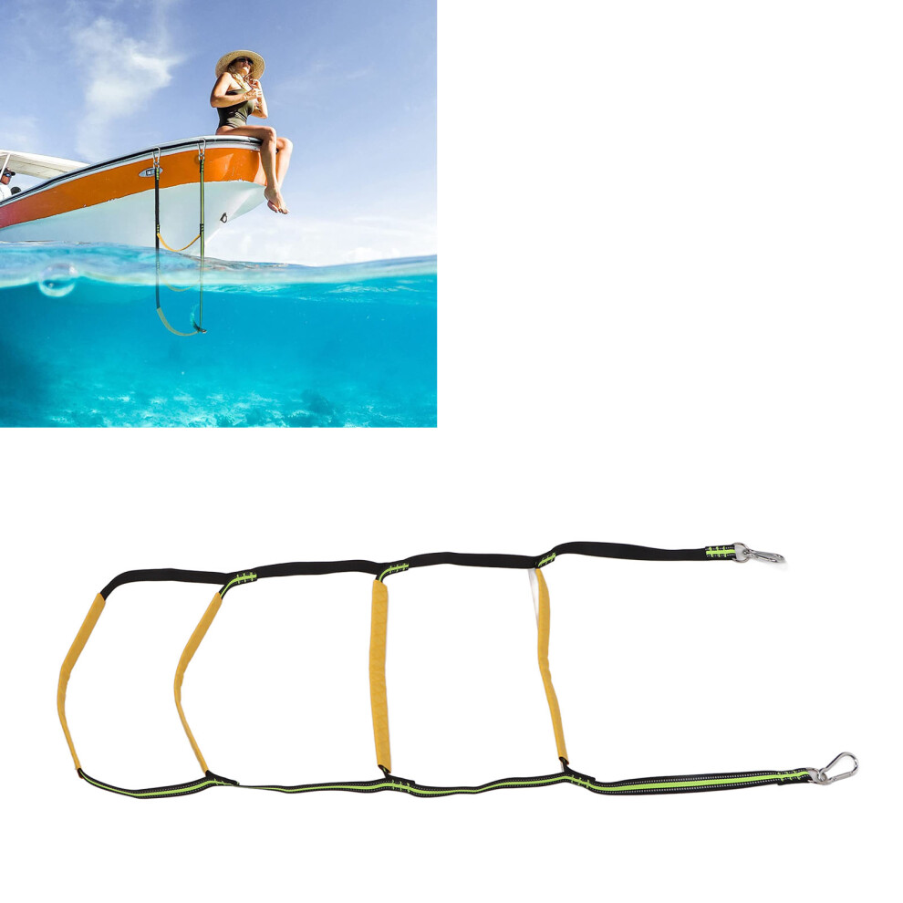 UV Resistant 4-Step Foldable Ladder for Inflatable Boats and Jet Skis