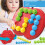 Fun Caterpillar Eats Apples Puzzle Toy for Kids Early Learning Plastic 8