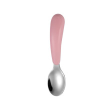 Stainless Steel Kids Tableware Set Spoon Fork Cartoon Car Shape Baby Feeding Scoop Bowl Self-Feeding Kit Pink