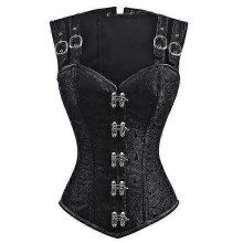 (As show, S recommended waist circumfere) Steel Boned Corset Waist Trainer Body Shaper Cincher Slimming r
