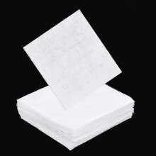 (As show, One size) 100Pcs White Cotton Fabric Quilting Cotton Squares Solid Color Precut Fabric Pieces Embroidery Fabric Cottond