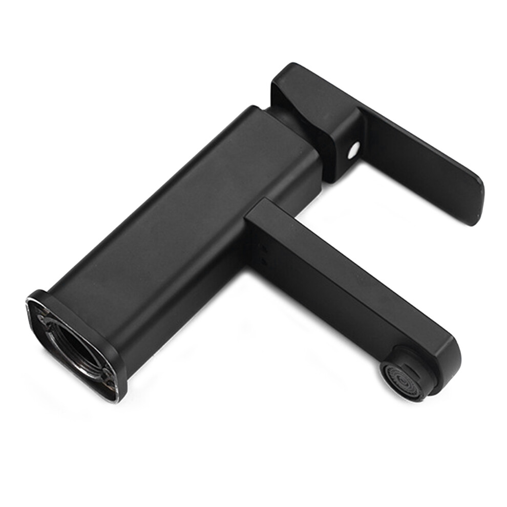 Cold Hot Water Plastic Black Quadrate Faucet For Kitchen & Bathroom 8471355403419