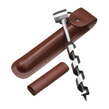 1inch X 10inch Bushcraft Hand Auger Wrench With Protective Case Woodworking Drill Bit For Camping Outdoor Hiking