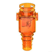 Air Conditioning Choke Valve, Orange Color, Check Valve, Backwater Bend Control, HVAC System Parts