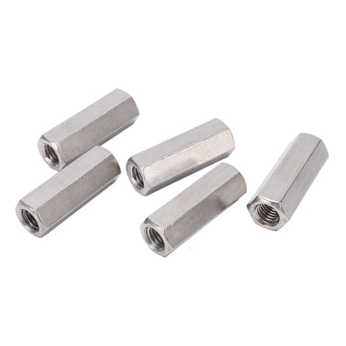 Hex Coupling Nut M12 5 Pack Stainless Steel Corrosion Resistant Robust Aussie