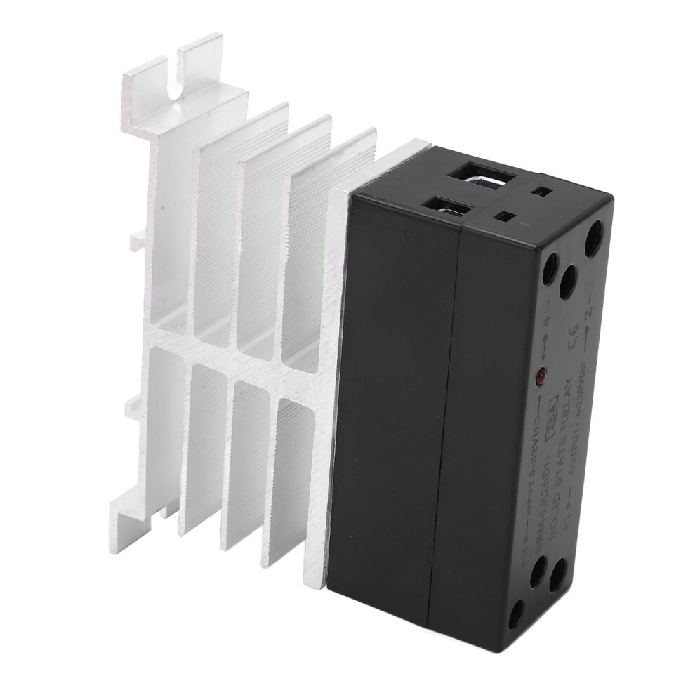 Ssr Solid State Relay 3V-32V Dc Input 5V-220V Dc Output 25A Industrial Control 7901355425391