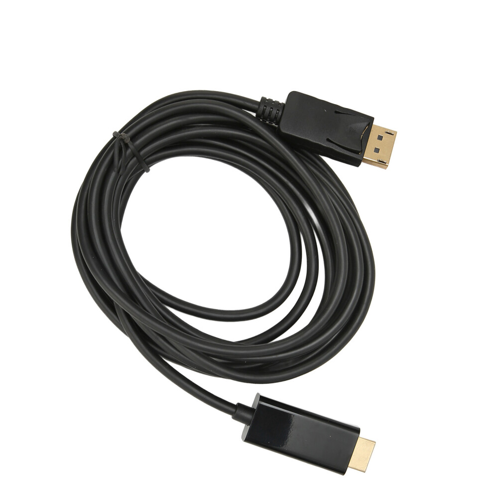 4K Displayport To Hdmi Cable 9.8Ft, Unidirectional, Black 4651355428184