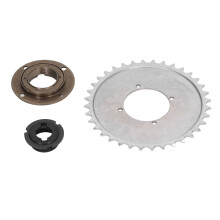 32T Stahlfahrradkette mit 4 Löchern für 410-Kette, modifizierter Schwungrad-Adapter