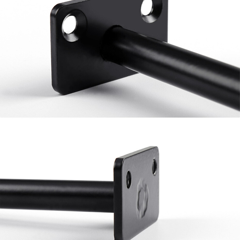 4Pcs Hidden Floating Shelf Bracket, Black, 150Mm, Iron 7601355437843