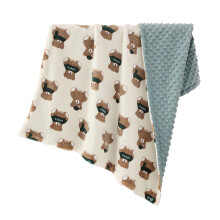 Gepunktete Babydecke, warm, bequem, weich,