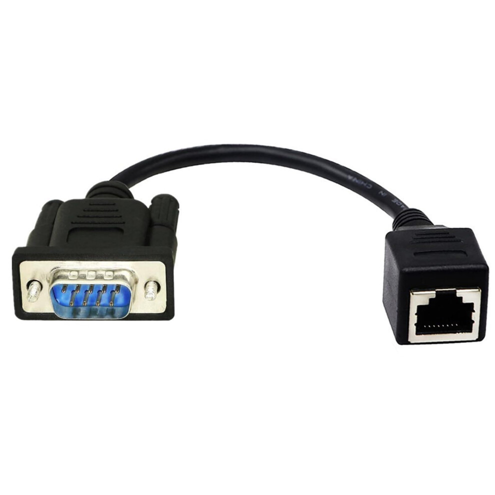 Db9 Rs232 To Rj45 Extenders Adapters Db9 9Pin Female To Rj45 Cat5 Extension Cable For Rs232 Communication 9354506540104