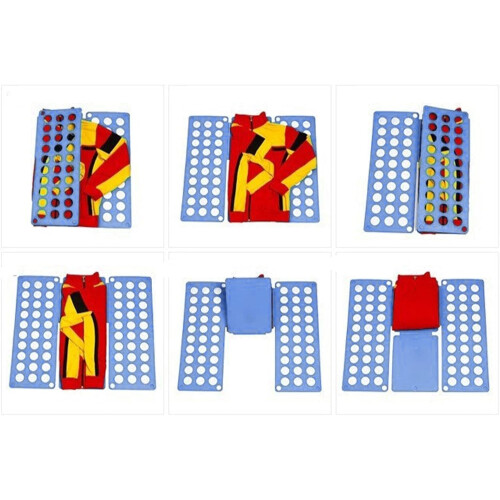 Shirt Folding Board Flexible Clothes Folder Large Travel Blue 1