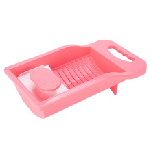 Hand Wash Board Thickened PP Laundry Board For Underwear, Socks, Towels, Baby Clothing Pink