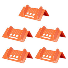 Edge Corner Protectors Orange Heavy-Duty Tie-Down Strap Guards 5-Pack For Industrial Trucking Sturdy