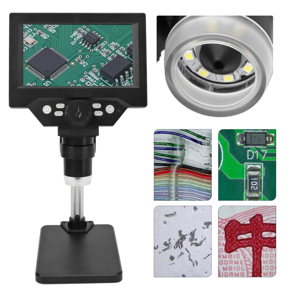 1000X 10Mp Usb Microscope With 5.5" Lcd Led S For Coins & More Light 7901355460729