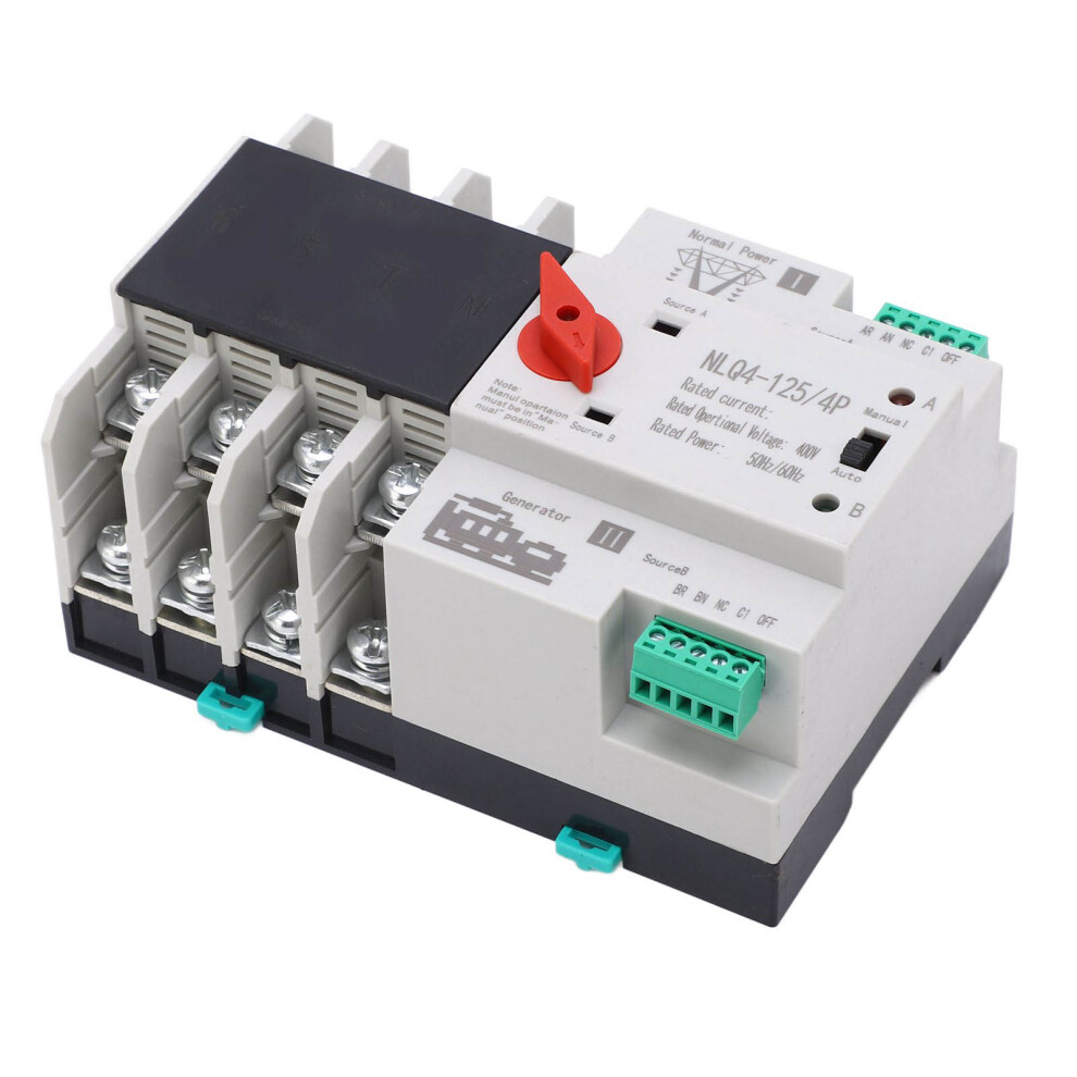 Double Power Automatic Transfer Switch Nlq4 125 4P 50A Ac400v High Temp 6901355462311