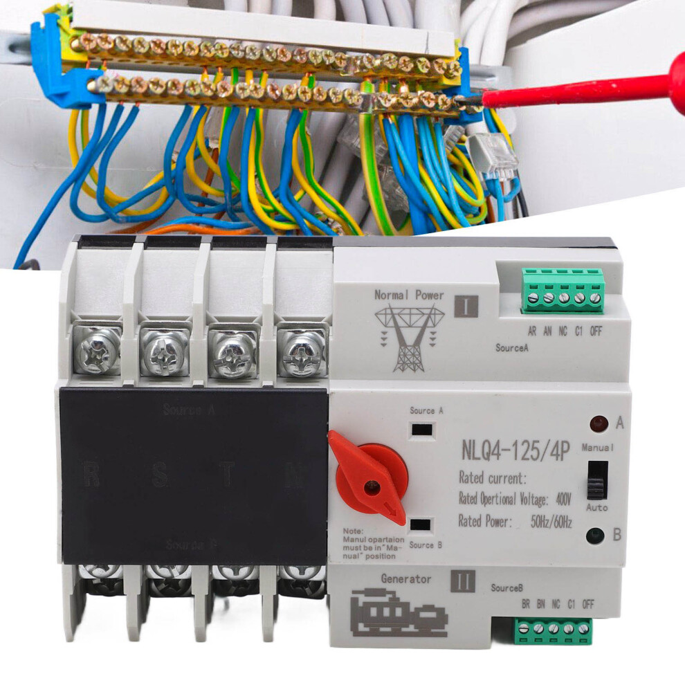 Dual Power Transfer Switch 80A Ac400v 4P High Temp Resistant 8311355461821