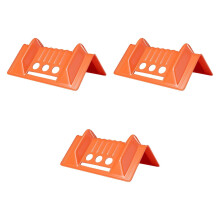 Edge Corner Protectors Orange Heavy-Duty Tie-Down Strap Guards For Shipping Flatbed Straps, Protect Cargo Loads, 3 Pcs