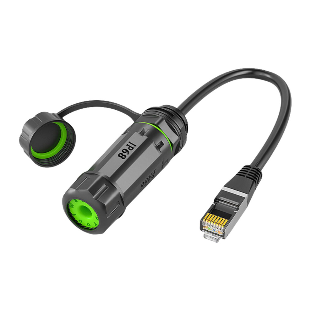 Ip68 Rj45 Coupler Gigabit Ethernet Weatherproof Dustproof Joiner Outdoor Grade Connector 9393856630530