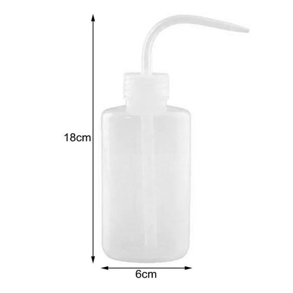 250ML Transparent Squeeze Bottle Watering Can with Curved Spout