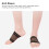 2 Pack Foot Support Brace Copper Arch Compression Thin Breathable Footwear 10