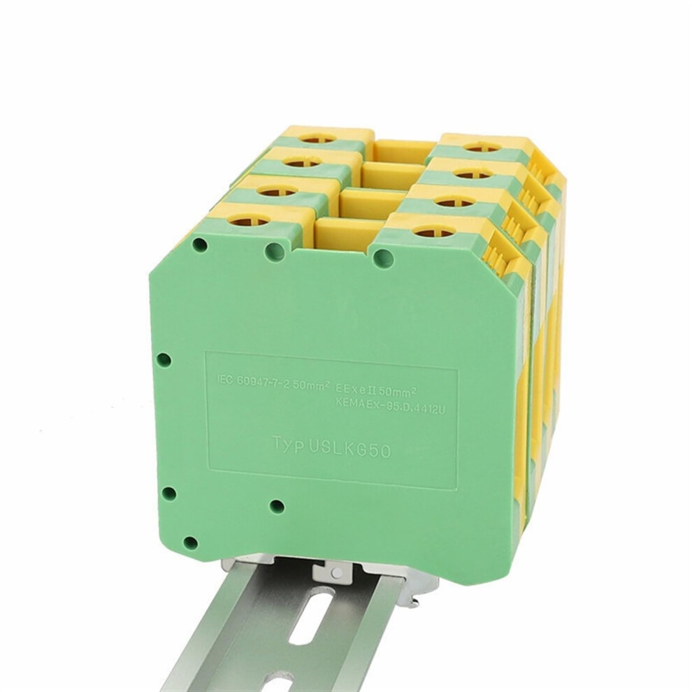 Uslkg50 Screw Connection Ground Modular Connector 50Mm Wire Din Rail Terminal Block Protective Earth 9354506541002