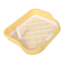 Dog Potty Tray Indoor Puppy Training Removable Post Raised-Sides Design Hygiene Dog Toilet Holder For Dogs