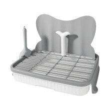 Lattice Design Dog Toilet With Anti Splashing Feature For Various Pets Gray