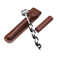 Hand Auger Wood Drill Auger Wrench, Durable Manual Auger for Woodworking and Survival Tool, Steel Construction
