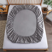 Cotton Mattress Covers Elastic Bands Anti-Pull Non Slip Fitted Sheet Air Permeable For Single Double King Queen Beds
