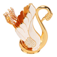 Innovative Swan Base Gold Dinnerware Set with Forks & Spoons 5pcs