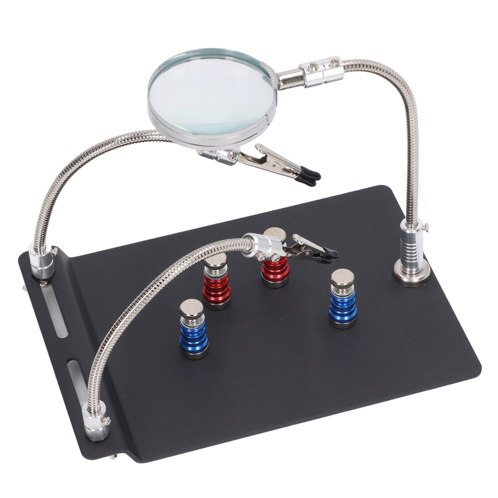 Soldering Helping Hands With 3X Magnifier, Adjustable Iron Arms, Maintenance Tool 6911355501323