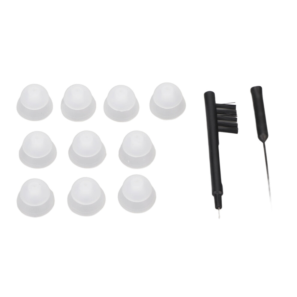 Silicone Hearing Amplifier Dome Cleaner Set with Brush for Earwax Removal